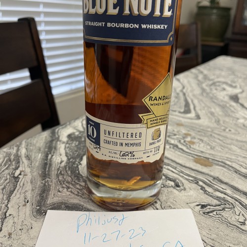 Blue note 10 year 124 proof