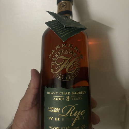 2019 Parker’s Heritage 8 year rye heavy char barrels