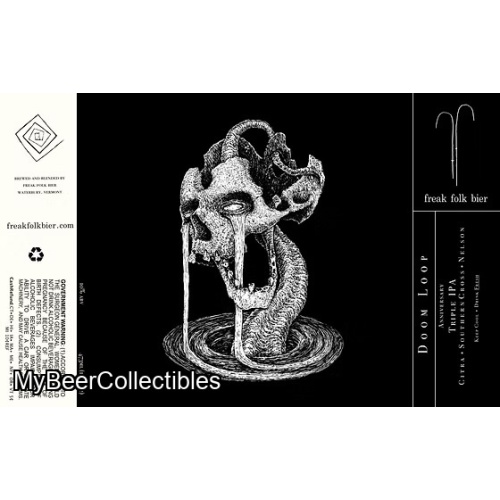 Freak Folk Bier: 4 cans of Doom Loop. Brewed fresh and cold on 2/25/26.