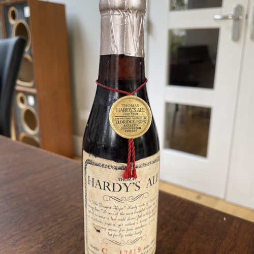 Eldridge Pope Thomas Hardy's Ale: 1968 bottle (nip) - 1st year of production