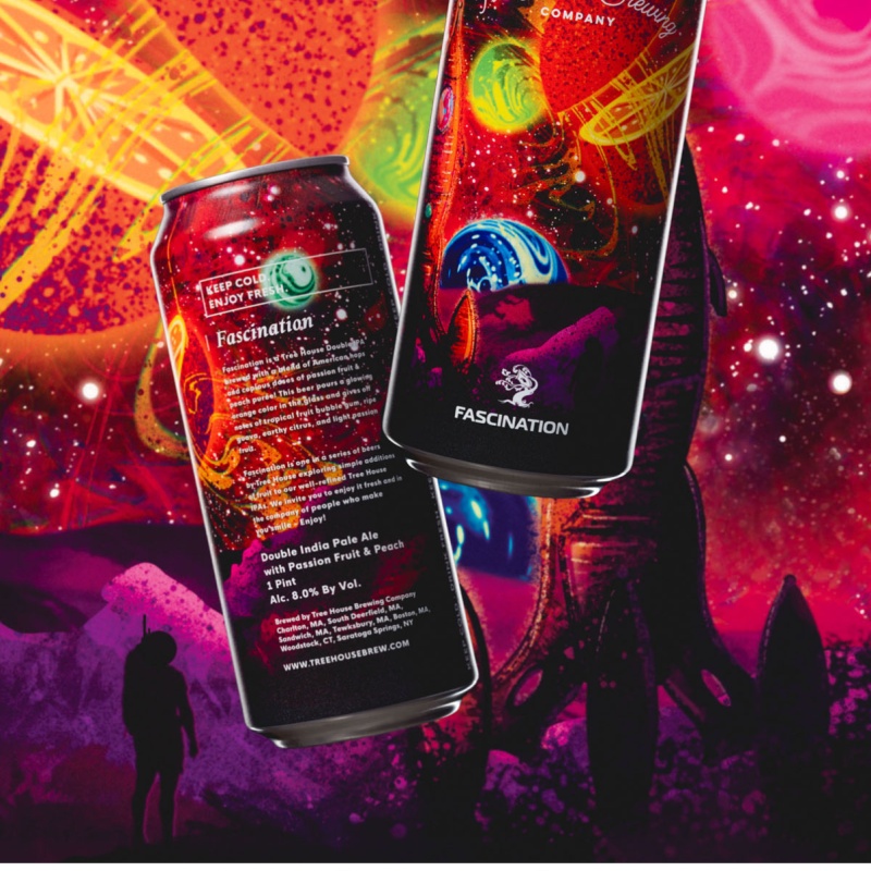 Tree House Brewery: 4 cans of Fascination. Brewed fresh and cold on 2/26/26.