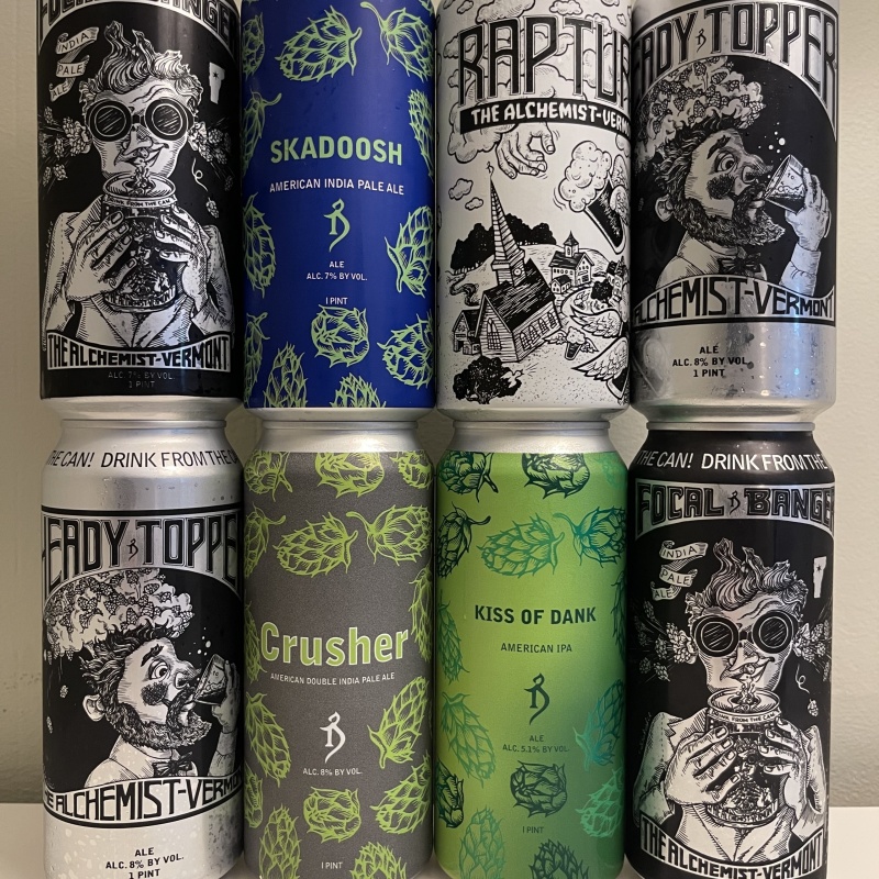 The Alchemist - Monthly Mix 8-Pack - Heady Topper Focal Banger Skadoosh Rapture Crusher & More