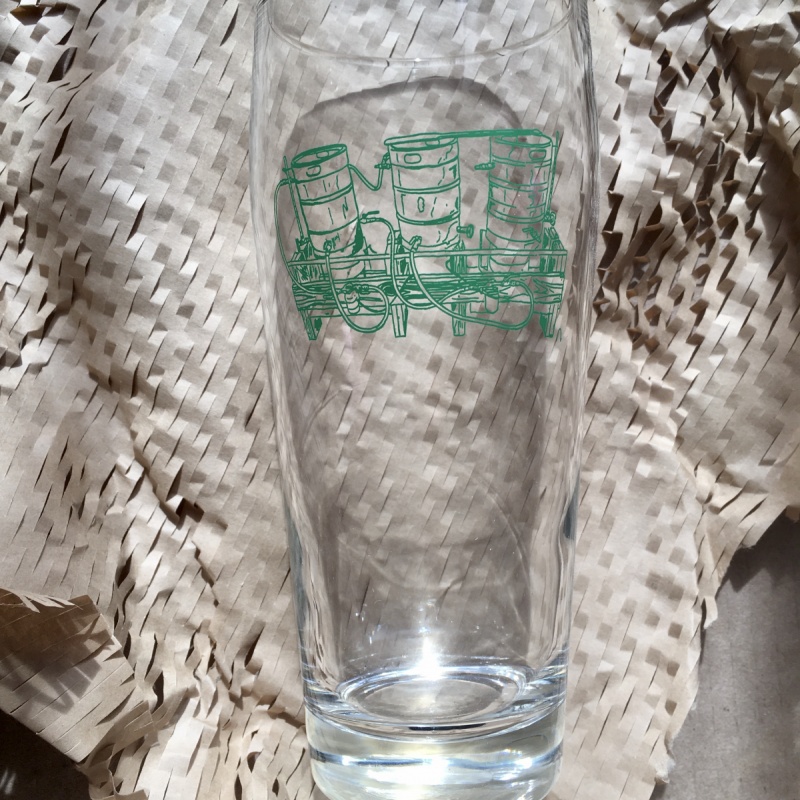 Fidens Green Rig Logo Willi Becher Glassware