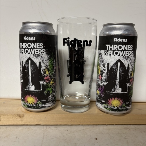 Fidens Troon beers and glass
