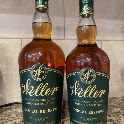Weller Special Reserve 750 ml and 1 L  (2 bottles)