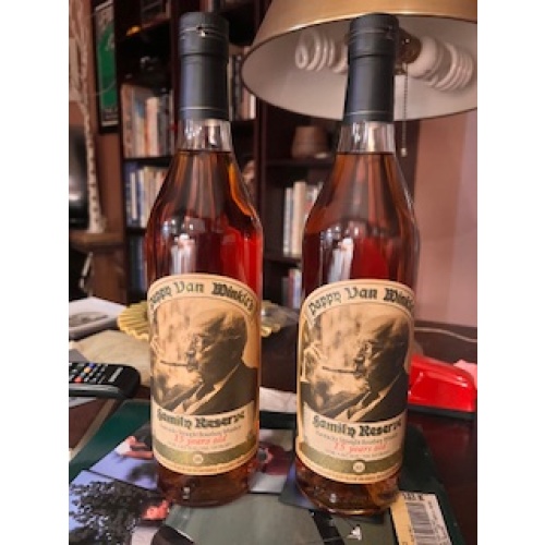 2 Pappy Van Winkle 15 yo (TWO BOTTLES, plus Box)