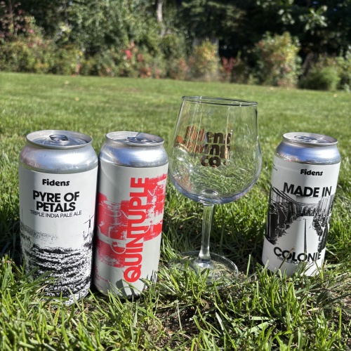 Fidens Brujos glass/can anniversary pack