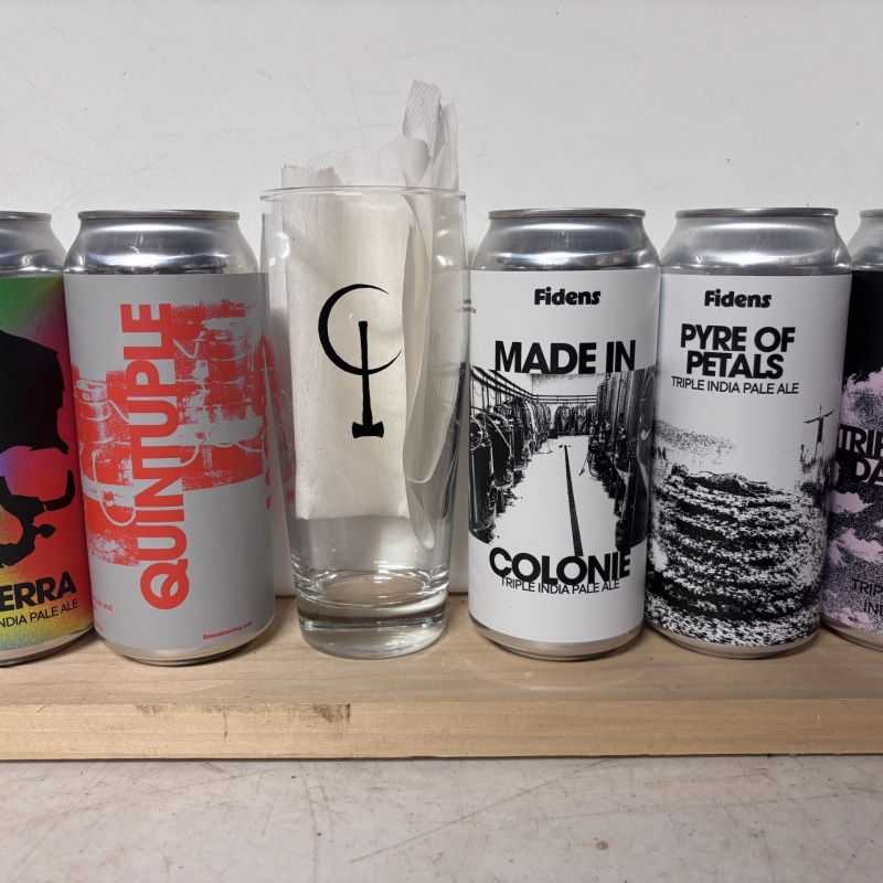 Fidens Brujos anniversary pack with glass