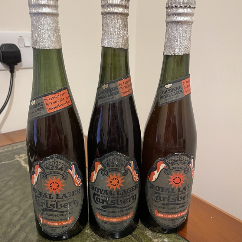 1932 Carlsberg Royal Lager – Unbelievably rare! (THE PRICE IS FOR ONE BOTTLE)