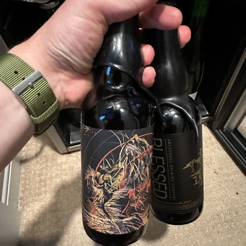 One 375ml Bottle of Blessed by Anchorage – Bottled 2024 (UT: 4.7) + One 375ml Bottle of Save Me #2 by Anchorage / Horus -- Bottled 2024 (UT: 4.45)