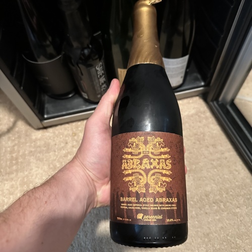 750ml Bottle of Barrel Aged Abraxas by Perennial -- Bottled 2024 (UT: 4.52)