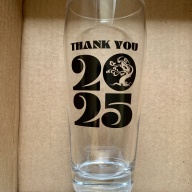 Tree House Thank You 2025 Customer Appreciation Glass