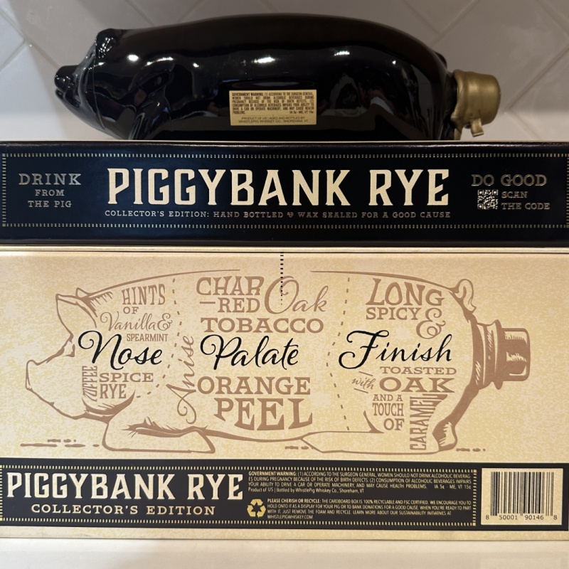 Whistle Pig PiggyBank Rye - 10 years