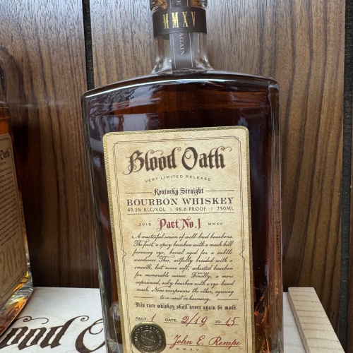 Blood Oath Bourbon Whiskey Pact No.1