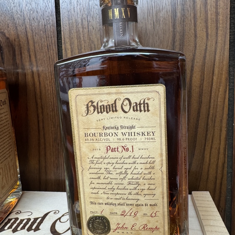 Blood Oath Bourbon Whiskey Pact No.1