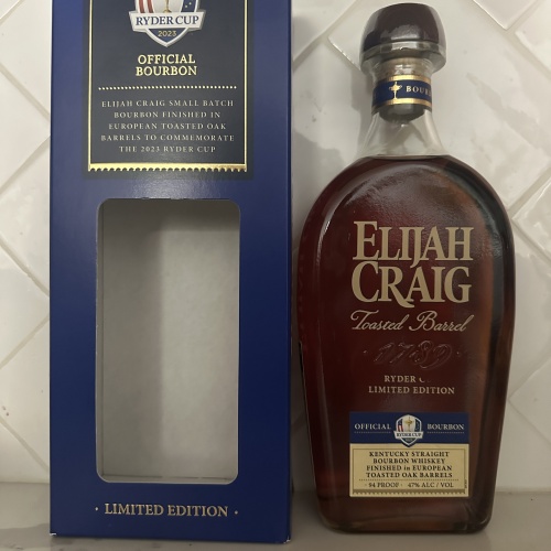 Elijah Craig Toasted Barrel Ryder Cup Limited Edition