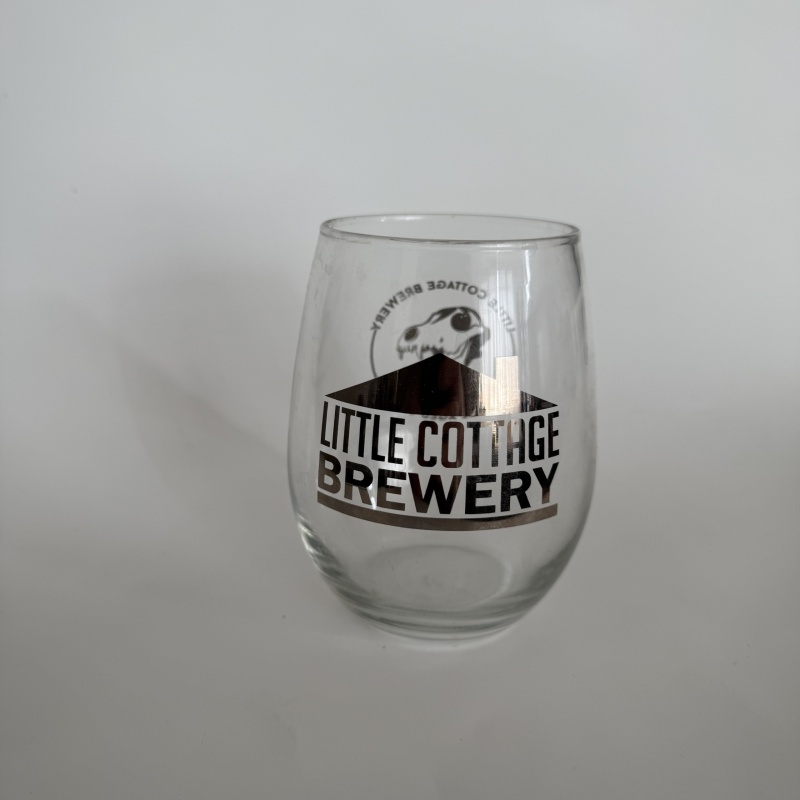 Silver Little Cottage Barrel Aged Series Glass - free shipping & insurance