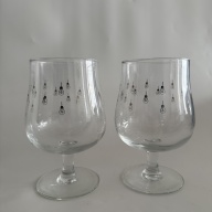 Side Project Glass Set - Silver Bulb- Free shipping and insurance