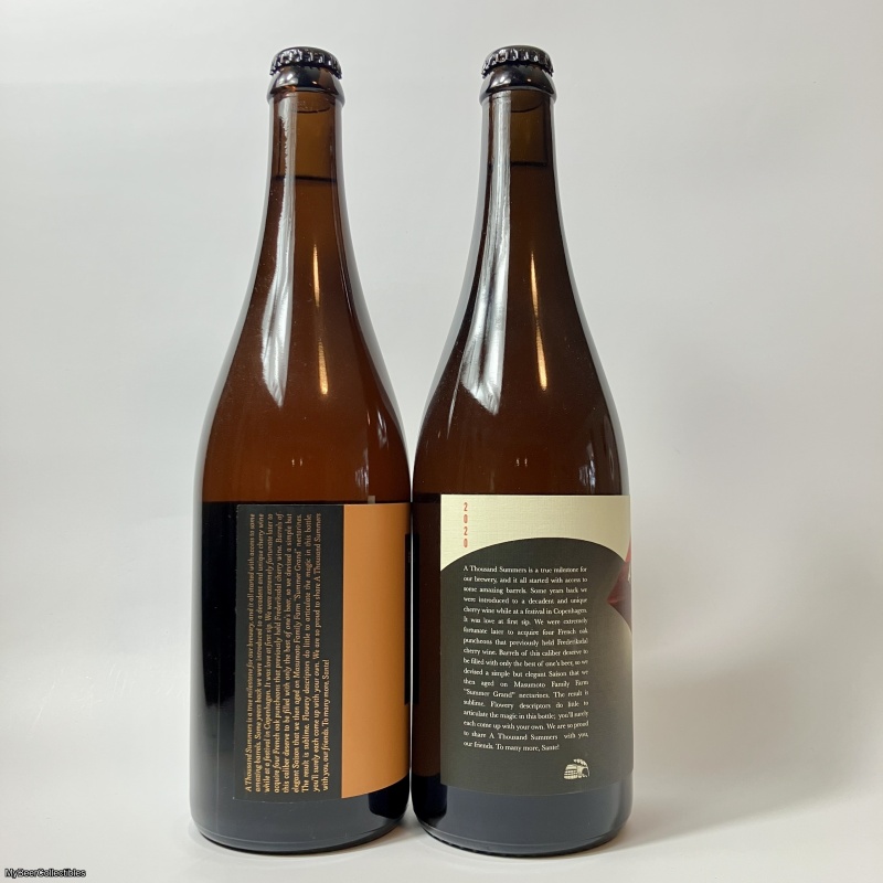 Sante Adairius (SARA) A Thousand Summers Club Beer 2018 & 2020 - 2 Bottle Lot