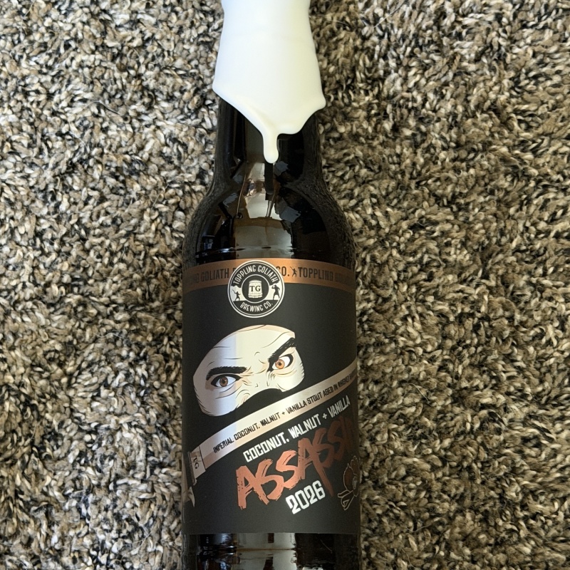 2026 Toppling Goliath Assassin Coconut Walnut Vanilla (CWV) Barrel-Aged