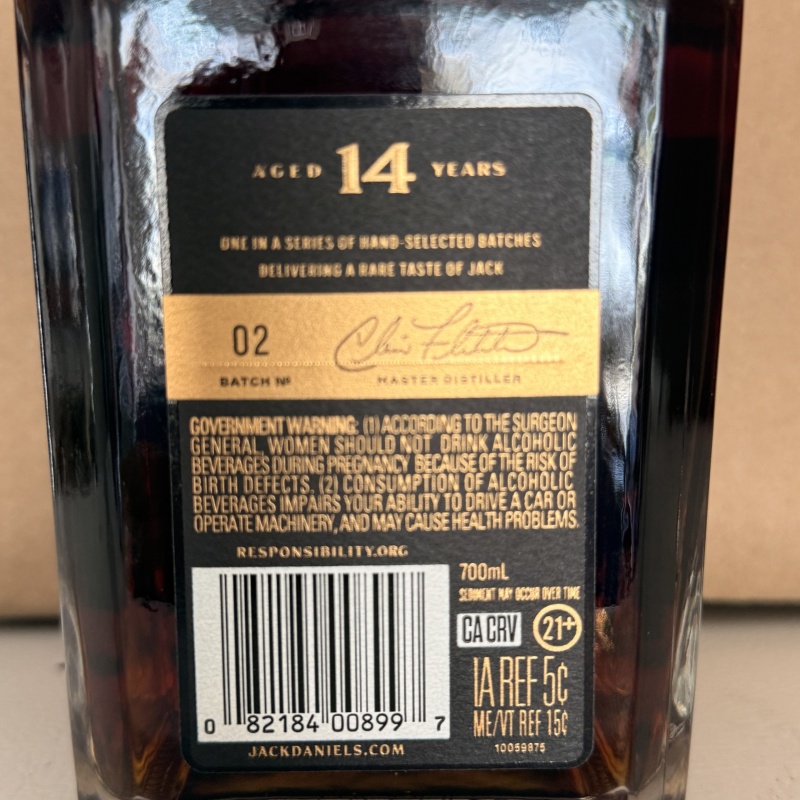 Jack Daniels 14 year Batch #2 (2026)