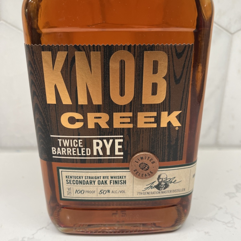 Jim Beam twice barreled rye 100 proof free shipping