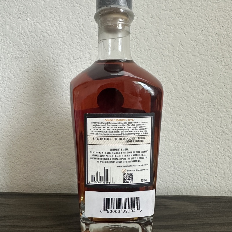 Nashville Barrel Company - 8 years old Single Barrel