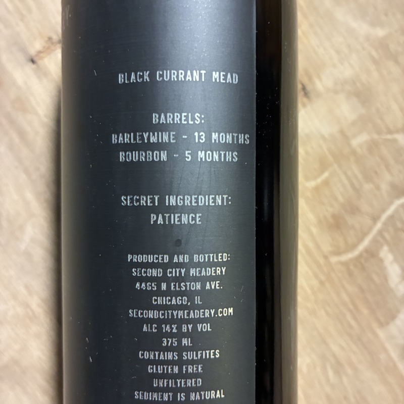 Second City Mead - DB Fate - Free Shipping