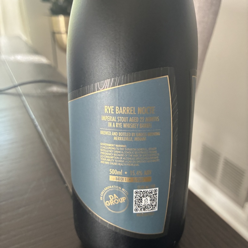 Gnosis - Rye Barrel Nocte - Free Shipping