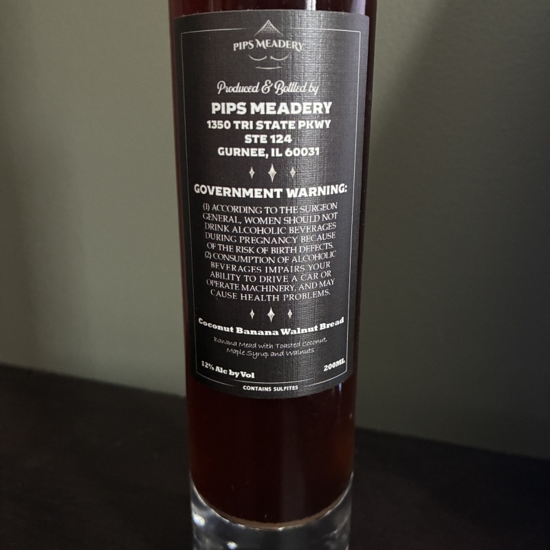 Pips - Coconut Banana Walnut Bread - Free Shipping