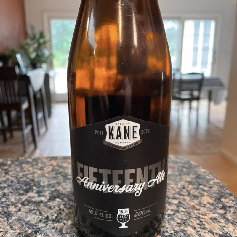 Kane Fifteenth 15th anniversary double barrel aged ale