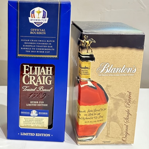 Elijah Craig Ryder Cup  + Blantons Single Barrel