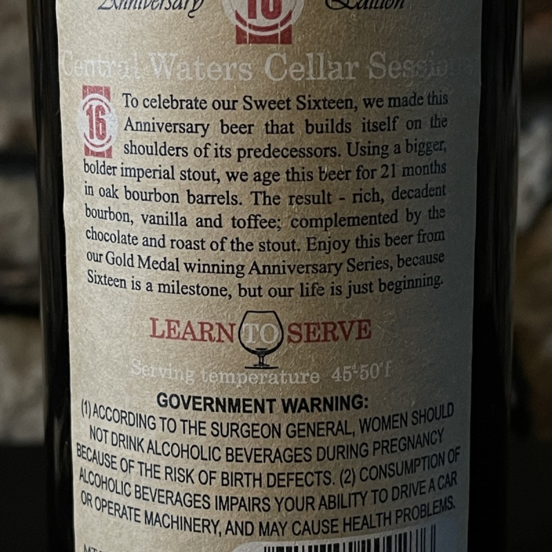 Central Waters Sixteen 16 (2014)