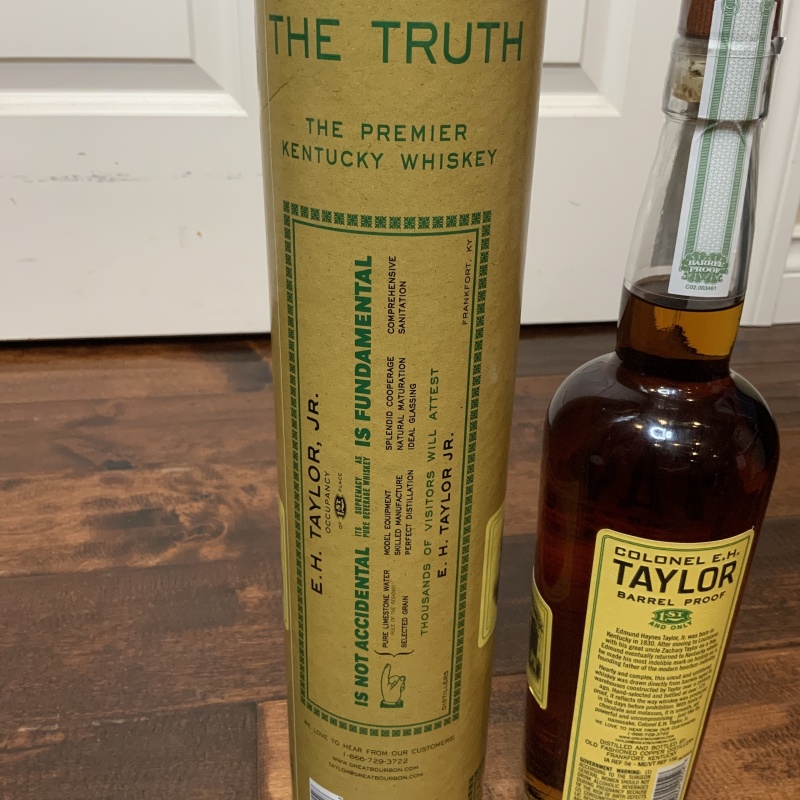 Colonel E.H. Taylor Barrel Proof Kentucky Straight Bourbon Whiskey Batch 12 2023 131.1, Free Shipping!