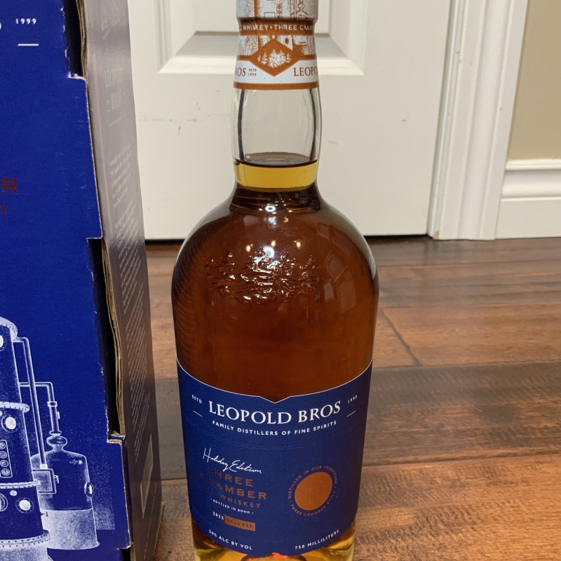 Leopold Bros Three Chamber Rye – Holiday Edition (2022) Free Shipping!