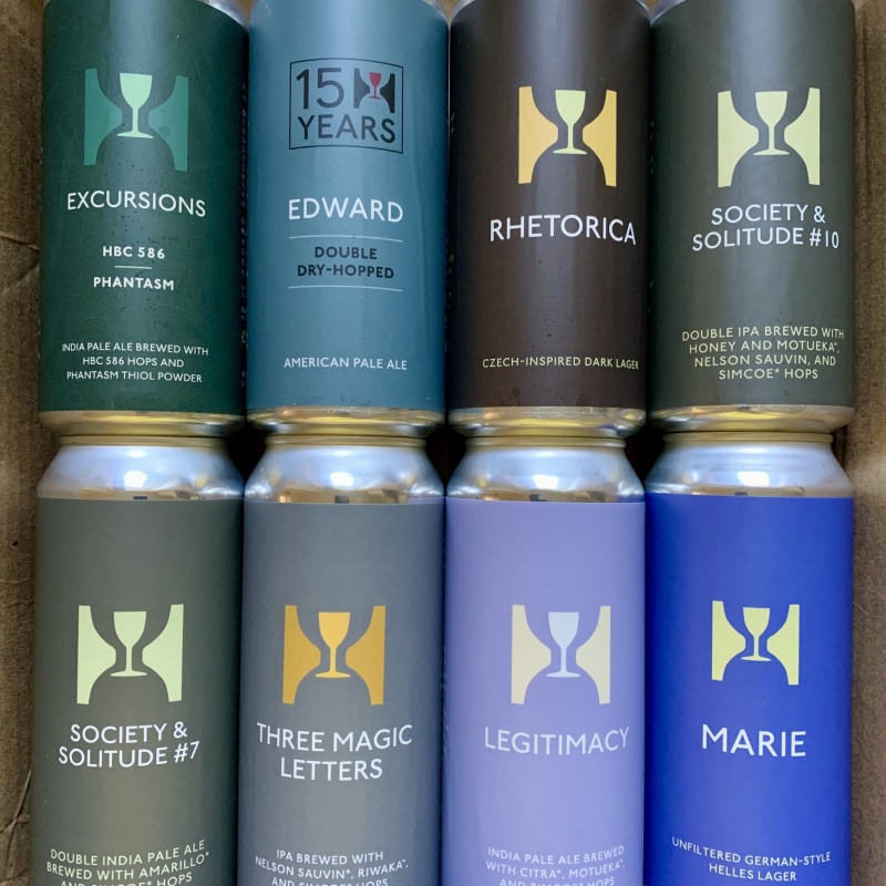 Hill Farmstead 8pk Rhetorica, Society & Solitude, DDH Edward, Excursions, Three Magic Letters, Legitimacy, Marie
