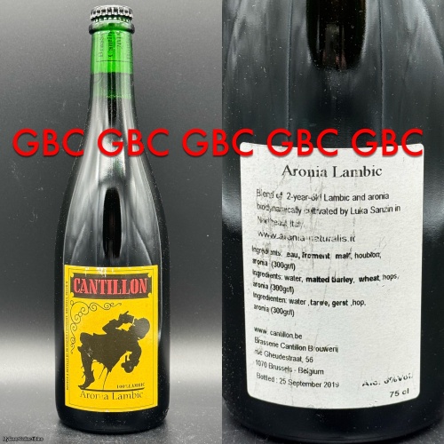 Cantillon Aronia Lambic 750ml 2019