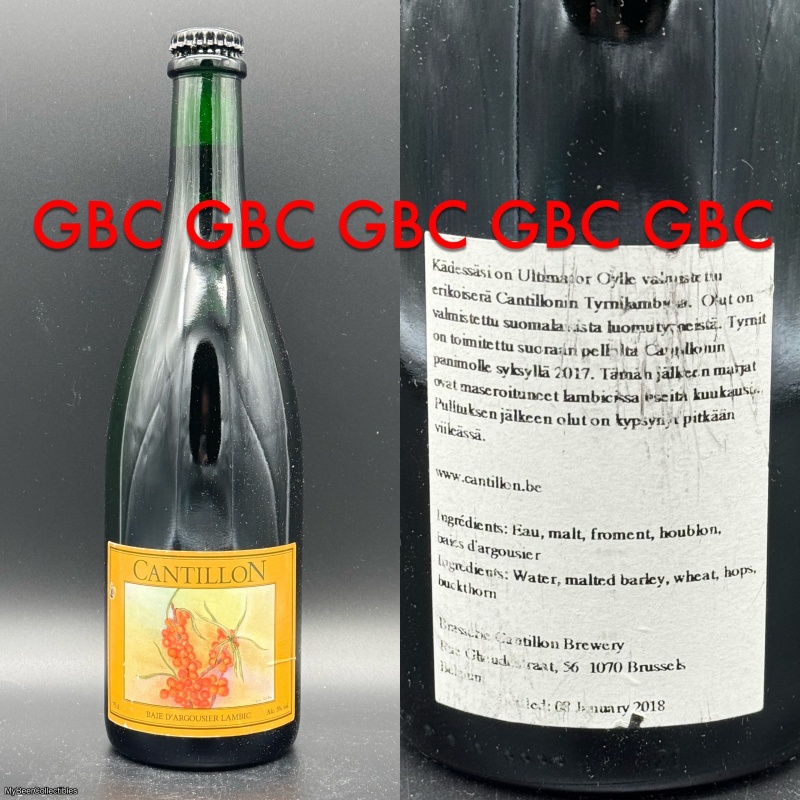 Cantillon Tyrnilambic Baie D’Argousier Lambic 750ml 2018