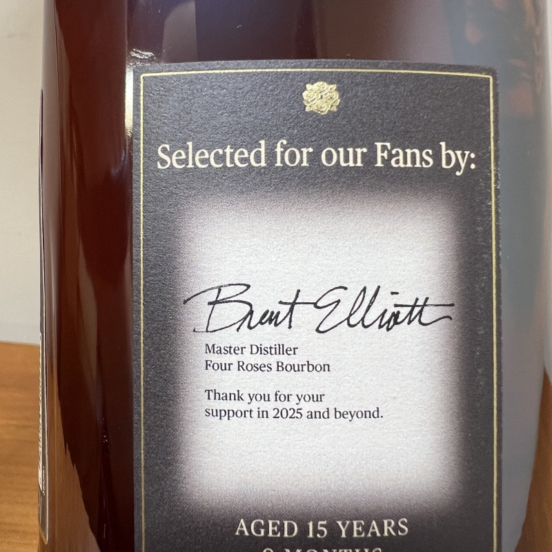 Four Roses 15yr 9mo OESV Gift Shop Selected for our Fans 2025 PS 61-6A - 126.4 Proof
