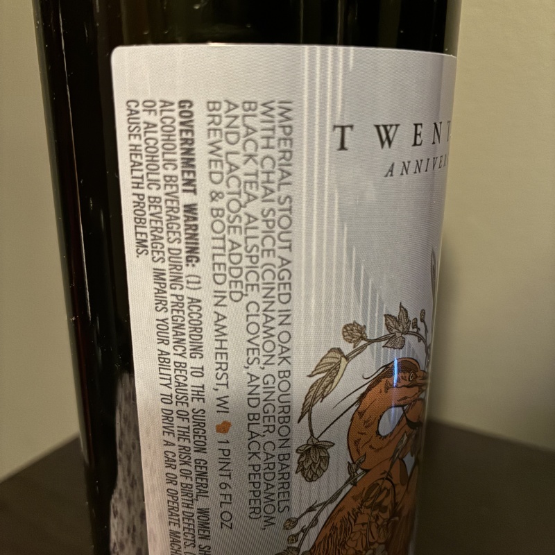 Central Waters - Twenty Eight (Chai Spice) - Free Ship