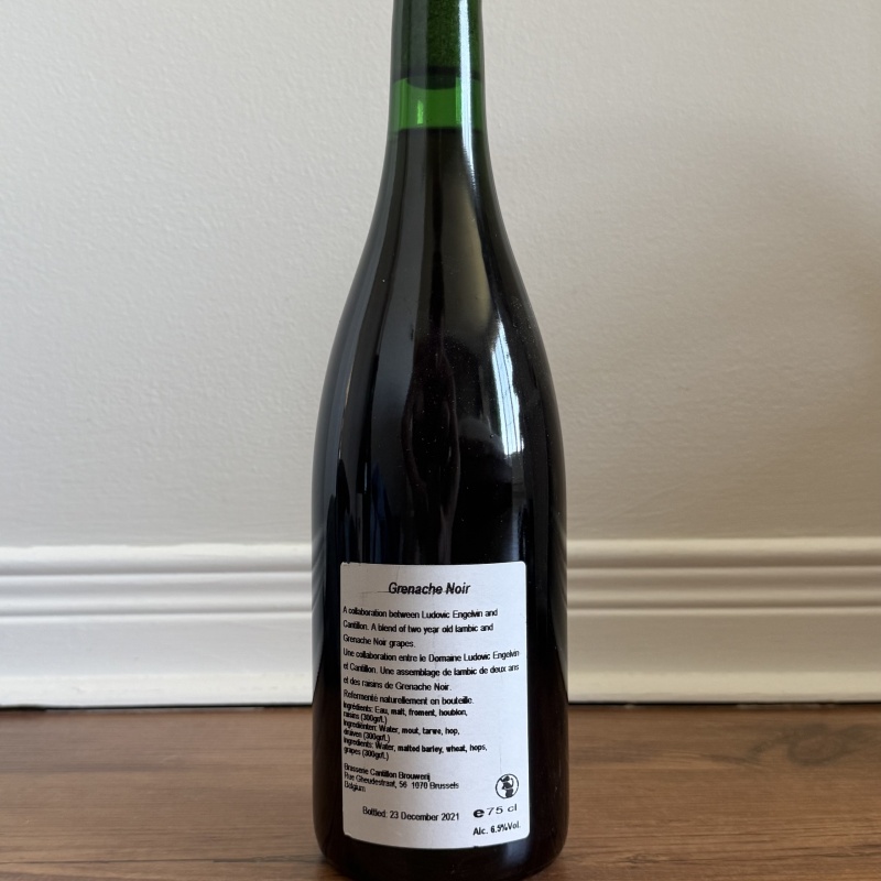 Cantillon Grenache noir 2021