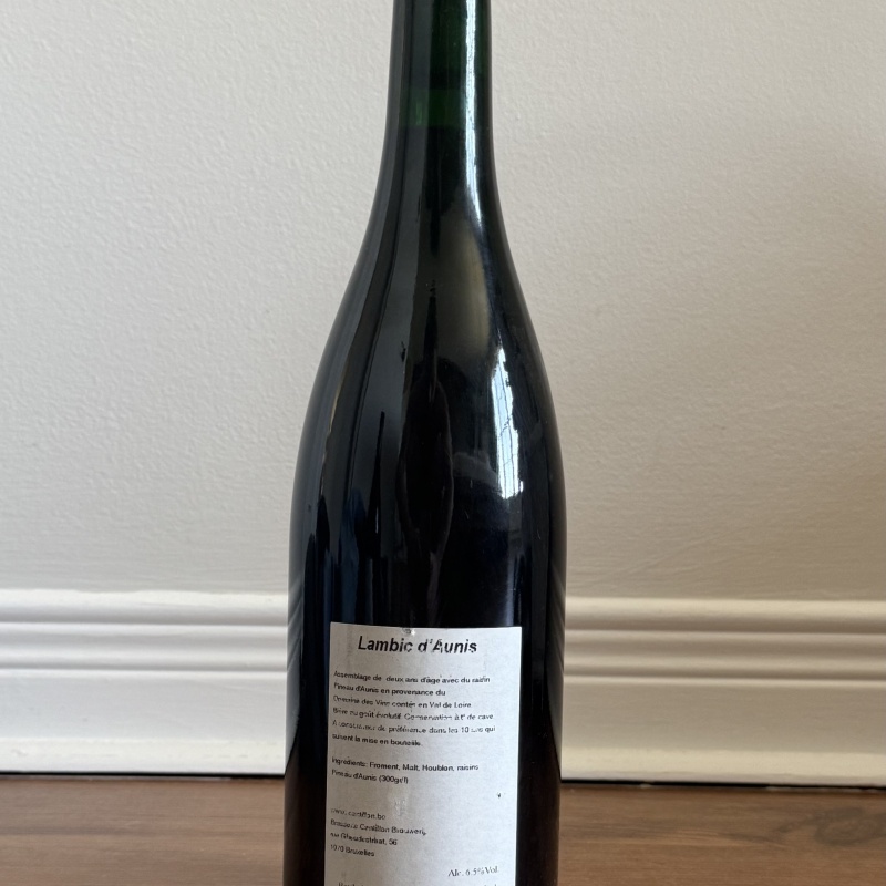 Cantillon lambic D’Aunis 2017