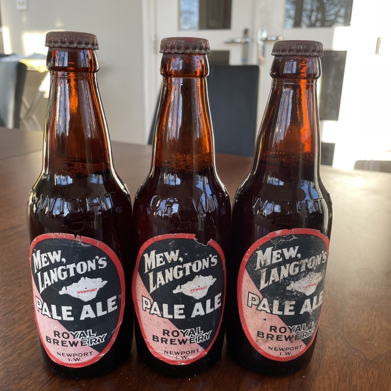 Early 1960’s Mew Langton’s Pale Ale (half pint)  - THE PRICE IS FOR ONE BOTTLE