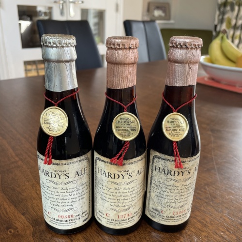 Eldridge Pope Thomas Hardy's Ale: 1968 bottle (nip) - 1st year of production (THE PRICE IS FOR ONE BOTTLE)