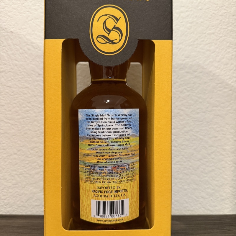 2023 Springbank Local Barley 13 years