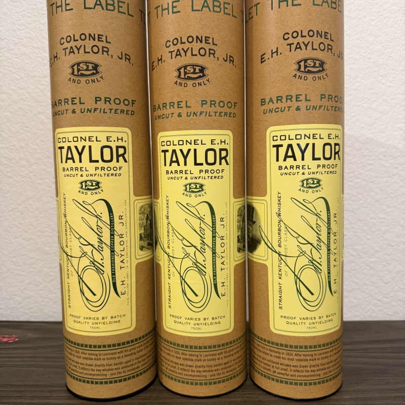 EH Taylor Barrel Proof 2025 (all 3 batches/bottles)