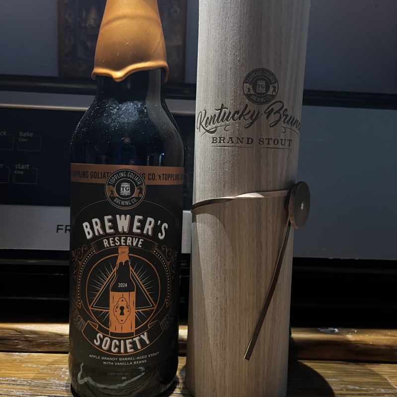 Toppling Goliath KBBS (2023)- Kentucky Brunch Brand Stout- BRS Brewers Reserve Apple Brandy Barrel
