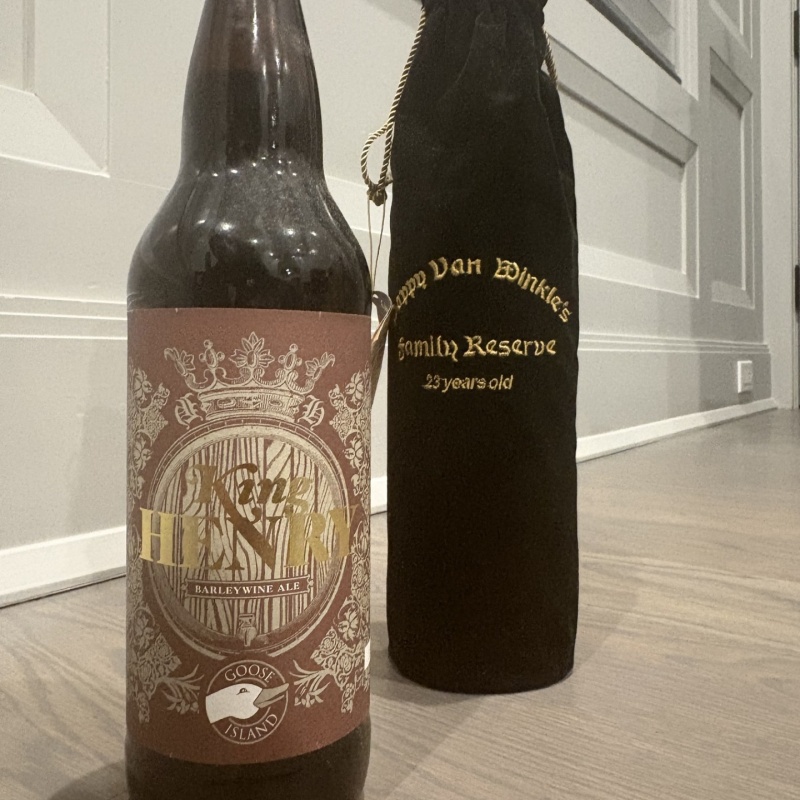 Goose Island King Henry (2011) - Aged in Pappy Van Winkle 23 Barrels that previously held 2010 Bourbon County Rare
