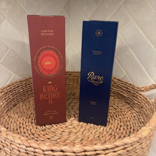 LOT of 2: Bourbon County Brand RARE Stout 2024 and KING HENRY II Barleywine 2025 variant Goose Island 2