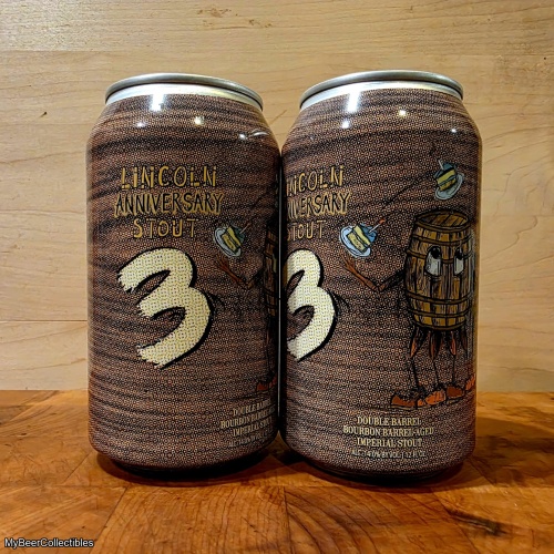 Hop Butcher Lincoln Anniversary Stout III 2-pack *Double Barrel Bourbon Barrel-Aged Imperial Stout*